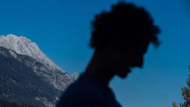 Adam Ondra na fotce Lukáše Bíby