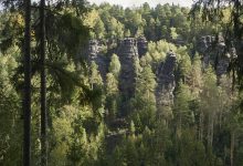 cesta dále vede přes Ottomühle čili „volné pokračování“ ostrovského kaňonu